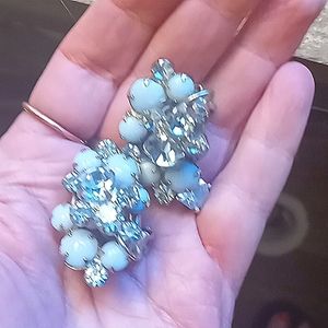 Beautiful antique costume jewelry earrings